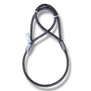 Estrobo de cable de acero de 7/8" x 2 mts