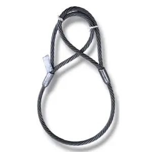 Estrobo de cable de acero de 7/8" x 2 mts