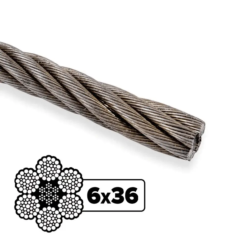 Cable de acero tipo cascabel