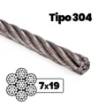 Cable de acero inoxidable tipo 304