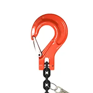 Gancho de carga con seguro grado 80