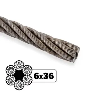 Cable de acero Tipo Superflex 6c36