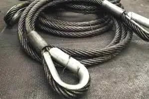 Estrobo de cable de acero con ojo prensado (ASME B30.9)