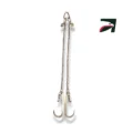 Cadena para grua tipo pera con ganchos j largos Una Cadena para grua tipo pera con ganchos j largos