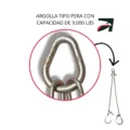 cadena para grua tipo pera con ganchos cortos de 8" cadena para grua tipo pera con ganchos cortos de 8"