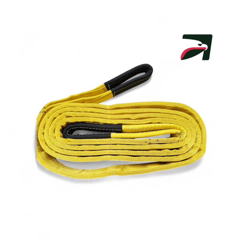 EE4-94.1 Una eslinga de poliester plana ojo ojo tipo 3 de cuatro pulgadas de ancho en cuatro capas