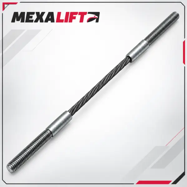 Tirante de cable de acero con terminales roscadas